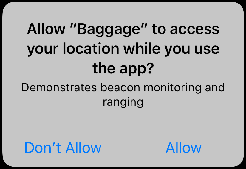 Core Location Permissions Alert View